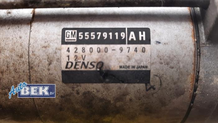 Startmotor van een Opel Zafira Tourer (P12) 2.0 CDTI 16V 170 Ecotec 2017