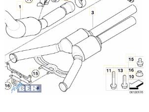 Gebruikte Uitlaatspruitstuk + katalysator BMW 7 serie (E65/E66/E67) 740d V8 32V Prijs op aanvraag aangeboden door Auto Bek