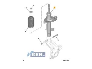 Gebruikte Wielophanging links-voor Citroen C3 (SC) 1.2 VTi 82 12V Prijs op aanvraag aangeboden door Auto Bek