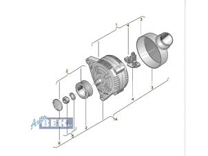 Gebruikte Dynamo Audi A6 Avant (C6) 3.0 TDI V6 24V Quattro Prijs € 124,95 Margeregeling aangeboden door Auto Bek
