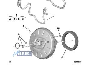 Gebruikte Rembol Peugeot 208 II (UB/UH/UP) 1.2 Vti 12V PureTech 100 Prijs € 45,00 Margeregeling aangeboden door Auto Bek