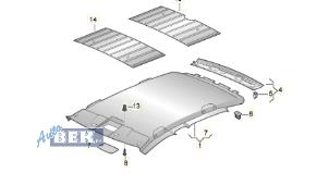 Gebruikte Hemelbekleding Volkswagen Polo V (6R) 1.2 TDI 12V BlueMotion Prijs € 95,00 Margeregeling aangeboden door Auto Bek