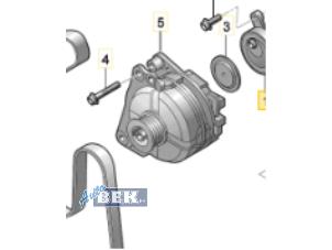 Gebruikte Alternator Audi A1 Sportback (8XA/8XF) 1.6 TDI 16V Prijs € 45,00 Margeregeling aangeboden door Auto Bek
