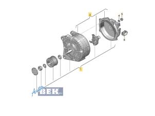 Gebruikte Dynamo Skoda Octavia Combi (5EAC) 1.6 TDI 16V Prijs € 100,00 Margeregeling aangeboden door Auto Bek