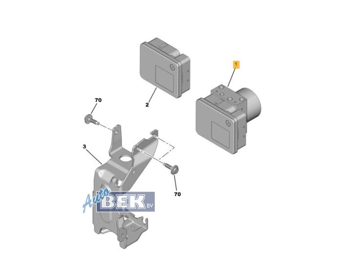 Gebruikte ABS Pomp Citroen C3 (SX/SW) 1.2 12V e-THP PureTech 110 Prijs € 140,00 Margeregeling aangeboden door Auto Bek