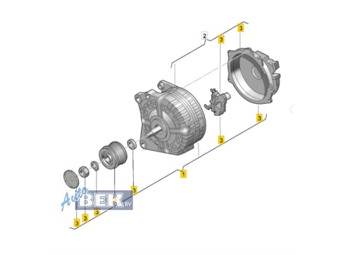 Gebruikte Dynamo Audi S1 (8X1/8XK) 2.0 TFSI 16V Prijs € 60,00 Margeregeling aangeboden door Auto Bek
