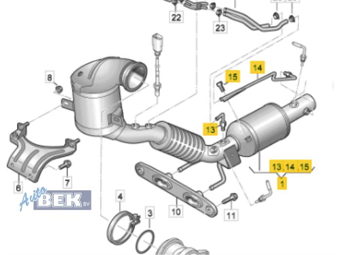 Gebruikte Katalysator Volkswagen Passat Variant (3G5) 2.0 TSI 16V Prijs op aanvraag aangeboden door Auto Bek