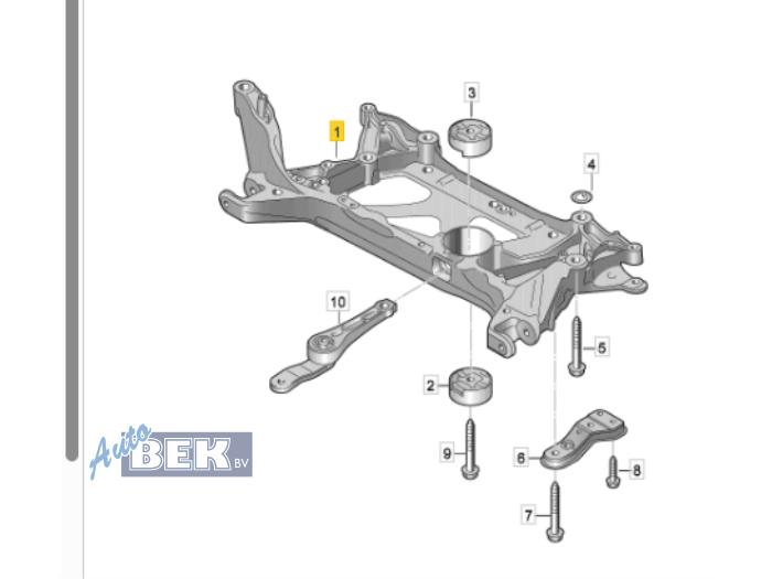 Gebruikte Subframe Volkswagen Passat Variant (3G5) 2.0 TSI 16V Prijs op aanvraag aangeboden door Auto Bek