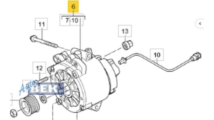 Gebruikte Dynamo Porsche Cayenne II (92A) 3.0 S E-Hybrid 24V Prijs op aanvraag aangeboden door Auto Bek