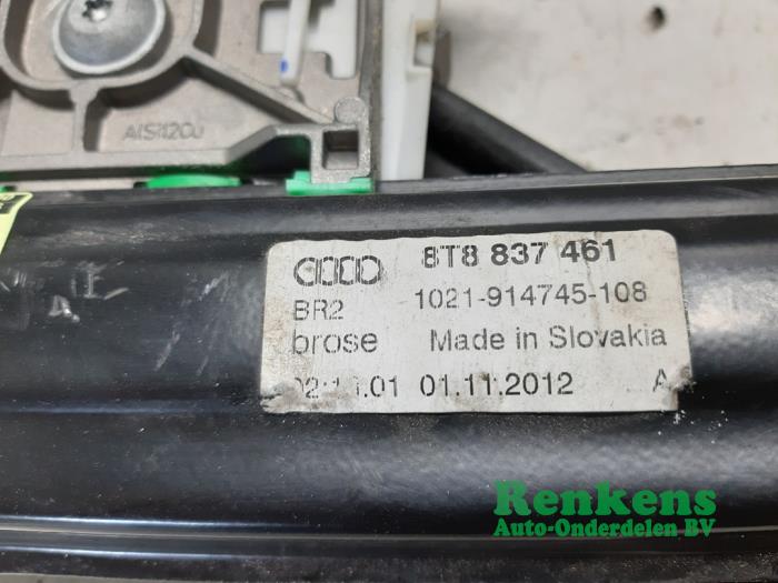Ruitmechaniek 4Deurs links-voor van een Audi A5 Sportback (8TA) 2.0 TDI 16V 2013