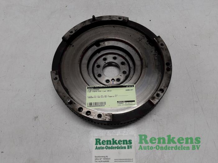 Gebruikte Starterkrans Fiat Punto Evo (199) 1.3 JTD Multijet 85 16V Euro 5 Prijs € 100,00 Margeregeling aangeboden door Renkens Auto-Onderdelen B.V.