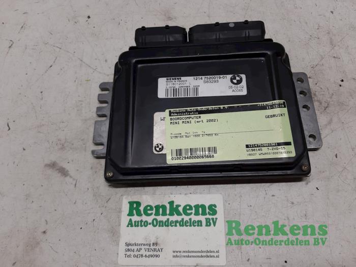 Gebruikte Computer boord BMW Mini (R50/53) 1.6 16V One Prijs € 65,00 Margeregeling aangeboden door Renkens Auto-Onderdelen B.V.