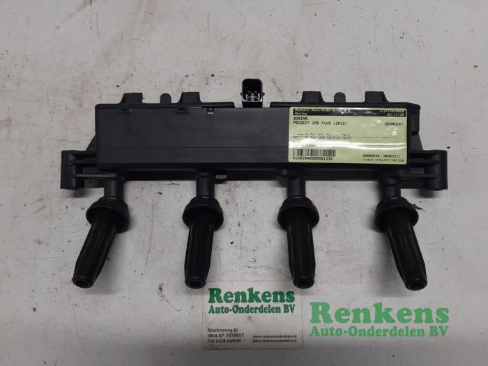 Gebruikte Bobine Peugeot 206+ (2L/M) 1.4 XS Prijs € 25,00 Margeregeling aangeboden door Renkens Auto-Onderdelen B.V.