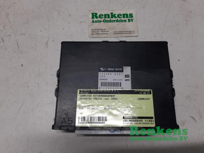 Gebruikte Computer Motormanagement Daihatsu Trevis 1.0 12V DVVT Prijs € 50,00 Margeregeling aangeboden door Renkens Auto-Onderdelen B.V.