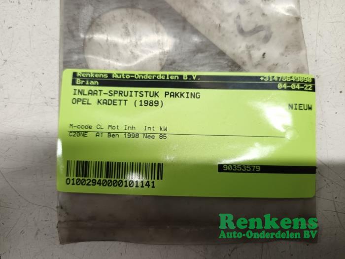 Nieuwe Pakking inlaat-spruitstuk Opel Kadett E (33/34/43/44) 2.0 GSi Prijs € 12,00 Inclusief btw aangeboden door Renkens Auto-Onderdelen B.V.