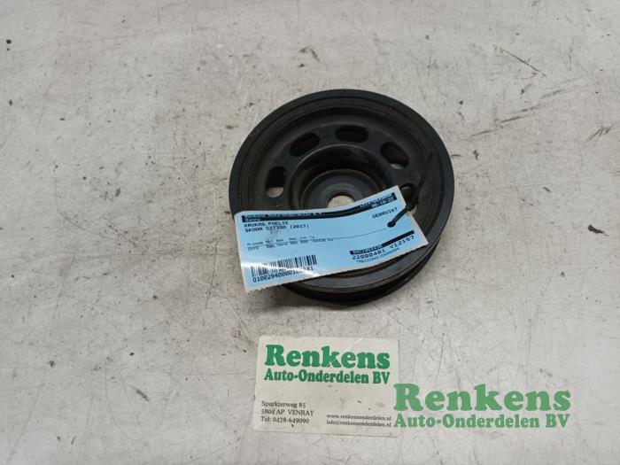 Gebruikte Poelie Krukas Skoda Citigo 1.0 12V Prijs € 40,00 Margeregeling aangeboden door Renkens Auto-Onderdelen B.V.