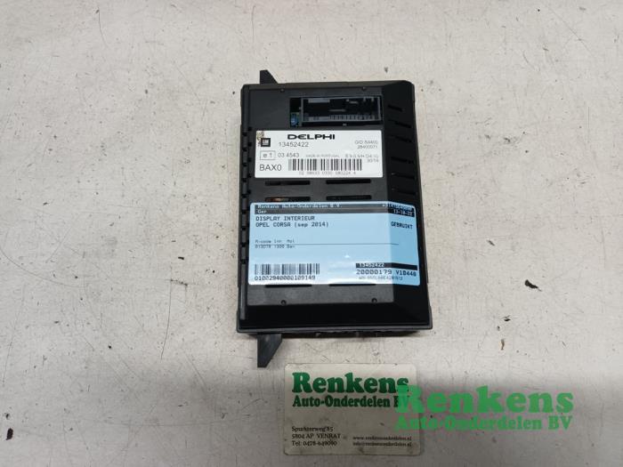 Gebruikte Display Interieur Opel Corsa D 1.3 CDTi 16V ecoFLEX Prijs € 40,00 Margeregeling aangeboden door Renkens Auto-Onderdelen B.V.