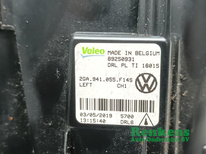 Daglamp links van een Volkswagen T-Roc 1.0 TSI 12V BlueMotion 2019