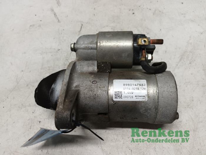 Gebruikte Startmotor Opel Astra J (PC6/PD6/PE6/PF6) 1.7 CDTi 16V 125 Prijs € 30,00 Margeregeling aangeboden door Renkens Auto-Onderdelen B.V.