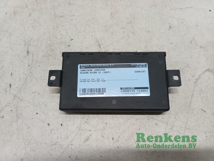 Gebruikte Computer cabriokap Nissan Micra C+C (K12) 1.6 16V Prijs op aanvraag aangeboden door Renkens Auto-Onderdelen B.V.