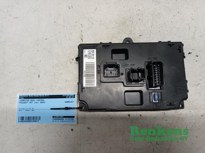 Gebruikte Computer Body Control Peugeot 407 (6D) 3.0 V6 24V VVT Prijs € 65,00 Margeregeling aangeboden door Renkens Auto-Onderdelen B.V.