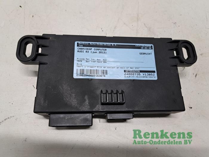 Gebruikte Computer cabriokap Audi A3 Cabriolet (8P7) 1.2 TFSI Prijs € 95,00 Margeregeling aangeboden door Renkens Auto-Onderdelen B.V.