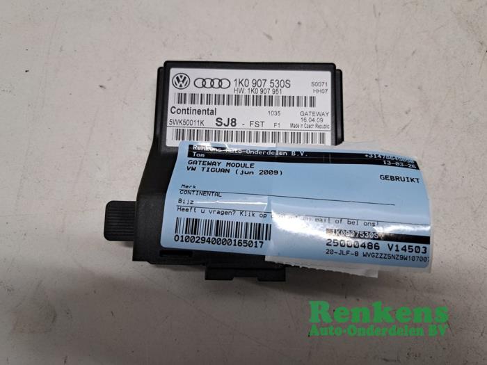 Gebruikte Gateway module Volkswagen Tiguan (5N1/2) 1.4 TSI 16V Prijs € 20,00 Margeregeling aangeboden door Renkens Auto-Onderdelen B.V.