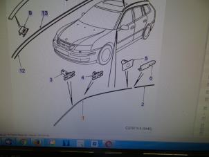 Gebruikte Daklijst links Saab 9-3 03- Prijs € 150,00 Margeregeling aangeboden door Auto Demontage Elferink B.V.