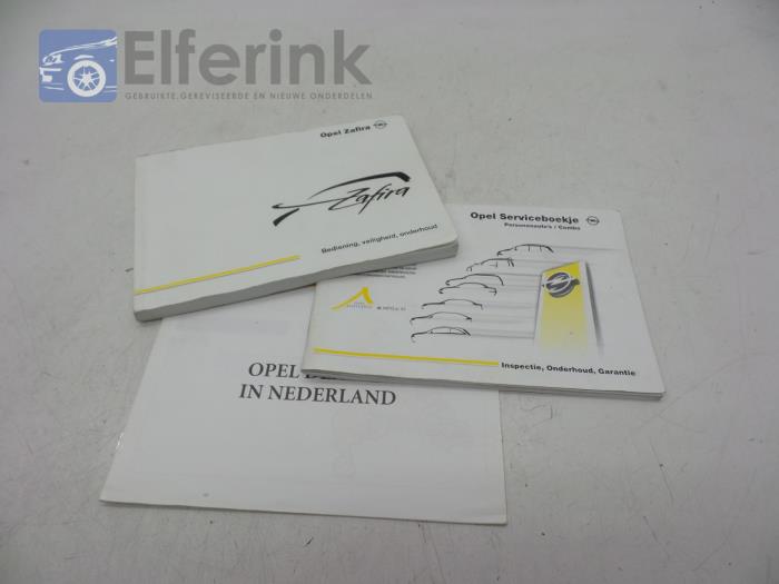 Instruction Booklet Opel Zafira