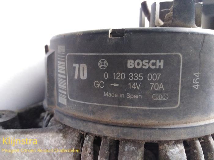 Dynamo van een Peugeot 106 I 1.3 Rallye 1994