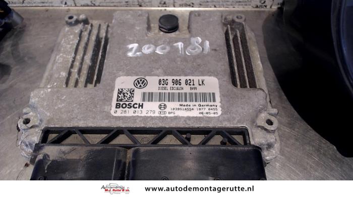 Slotenset Cilinder (compleet) van een Seat Leon (1P1) 1.9 TDI 105 2006