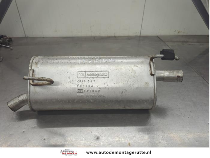 Gebruikte Uitlaat Einddemper Opel Meriva O206046
