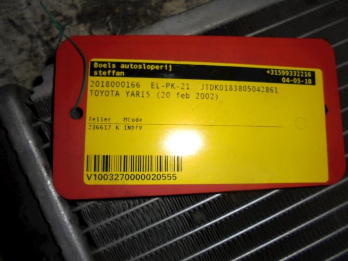 Gebruikte Airco Condensor Toyota Yaris (P1) 1.4 D-4D Prijs € 35,00 Margeregeling aangeboden door Boels Autodemontage