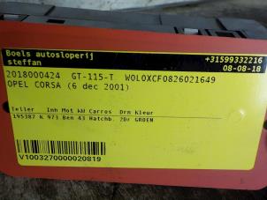 Gebruikte Uurwerk Opel Corsa C (F08/68) 1.0 12V Prijs € 10,00 Margeregeling aangeboden door Boels Autodemontage