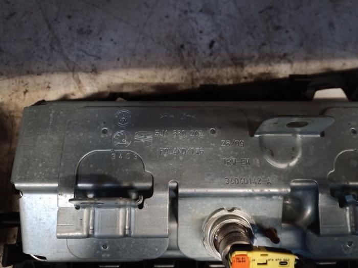 Airbag Set+Module van een Skoda Fabia II (5J) 1.2i 2009