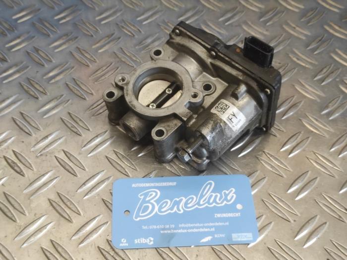 Gasklephuis Nissan Qashqai (J11), 2013 / 2021 1.2 DIG-T 16V, SUV, Benzine, 1.197cc, 85kW (116pk), FWD, HRA2DDT, 2013-11 / 2018-08, J11D (Gebruikt)