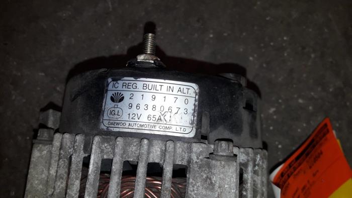 Dynamo van een Daewoo Matiz 0.8 S,SE 2001
