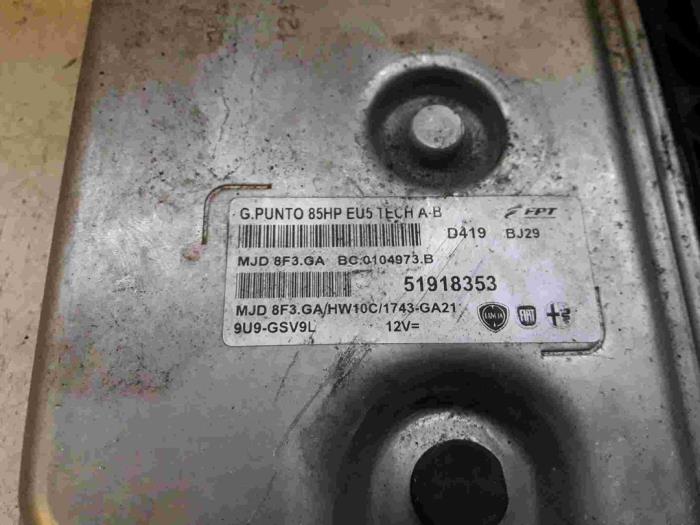 Computer Body Control van een Fiat Punto Evo (199) 1.3 JTD Multijet 85 16V 2011