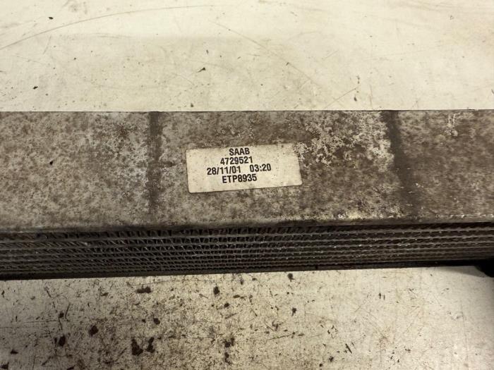 Intercooler Saab 9-3 I (YS3D), 1998 / 2002 2.0t 16V Ecopower, Hatchback, Benzine, 1.985cc, 110kW (150pk), FWD, B205E, 1999-03 / 2002-09 (Gebruikt)