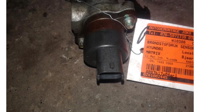Gebruikte Brandstofdruk sensor Hyundai Matrix 1.5 CRDi 16V Prijs op aanvraag aangeboden door Autodemontage Joko B.V.