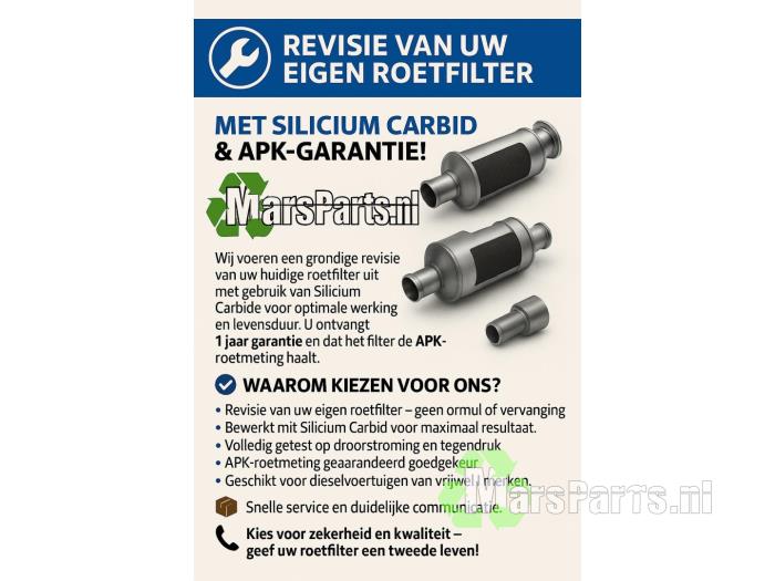 Gereviseerde Roetfilter Mercedes Sprinter 4,6t (906.65) 419 CDI V6 24V Prijs op aanvraag aangeboden door Autodemontagebedrijf De Mars