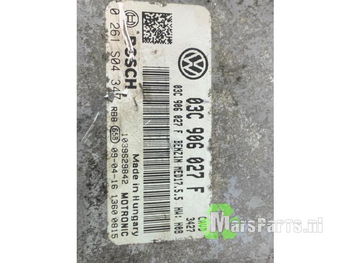 Inspuitcomputer van een Volkswagen Golf VI (5K1) 1.4 TSI 160 16V 2009