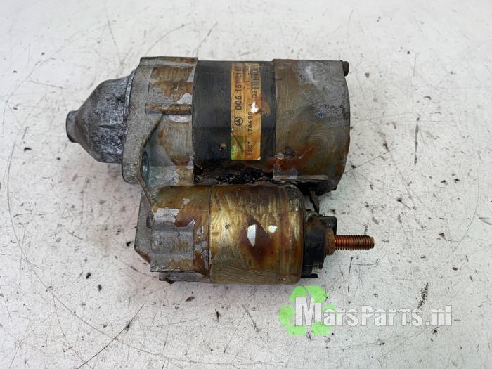 Gebruikte Startmotor Mercedes A (W169) 1.5 A-150 5-Drs. Prijs € 30,00 Margeregeling aangeboden door Autodemontagebedrijf De Mars