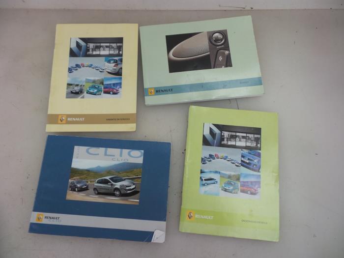 Renault Clio Instruction Booklet Car Parts