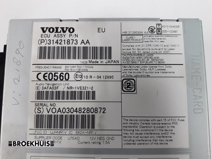 Navigatie computer van een Volvo V40 (MV) 2.0 D4 16V 2014