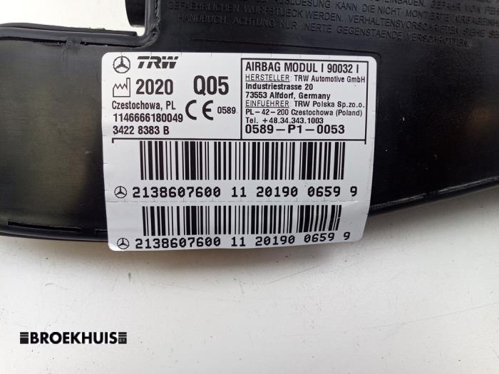 Airbag stoel (zitplaats) van een Mercedes-Benz E (C238) E-200 EQ Boost 2.0 Turbo 16V 2020