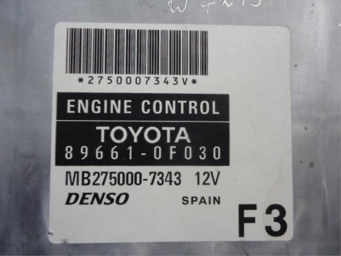 Inspuitcomputer van een Toyota Corolla Verso (R10/11) 1.8 16V VVT-i 2004