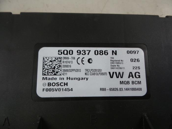 Computer Body Control van een Skoda Octavia Combi (5EAC) 1.6 TDI Greenline 16V 2014