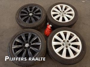 Gebruikte Sportvelgenset + banden Volkswagen Polo V (6R) 1.2 TSI Prijs € 350,00 Margeregeling aangeboden door Pijffers B.V. Raalte
