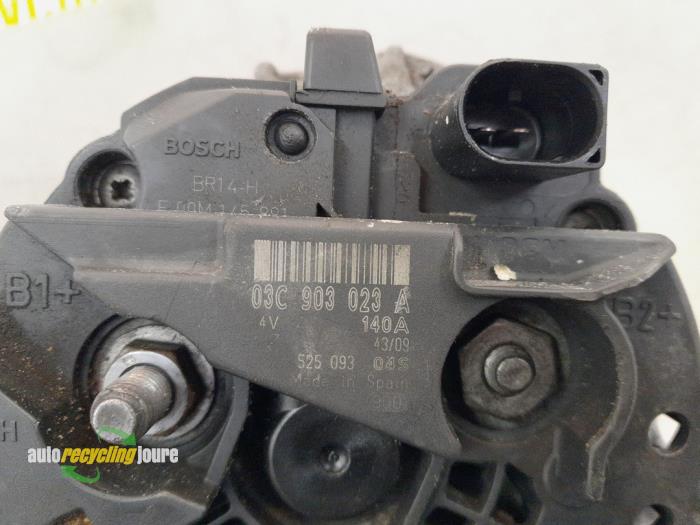 Dynamo van een Seat Ibiza IV SC (6J1) 1.4 TSI 16V Cupra 2010